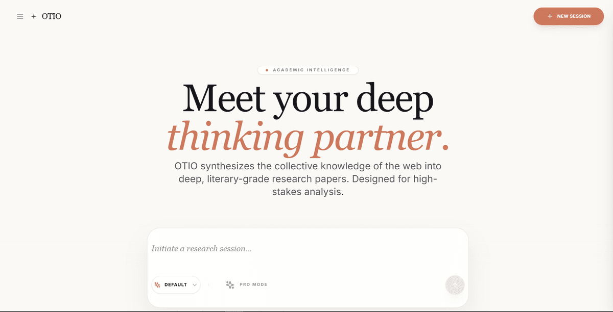 Mini Otio - AI Research Assistant